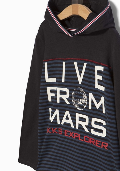 IKKS garcon cargo hooded longsleeve navy